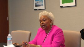 Broward Supervisor of Elections Brenda Snipes visits the Sun Sentinel editorial board on Aug. 13, 2014. (Photo by Anthony Man)